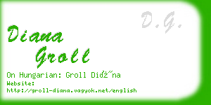 diana groll business card